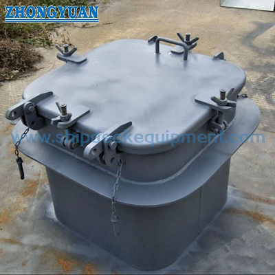 CB/T 3728 A URS26 Αδιάβροχο μικρό ατσάλινο κάλυμμα θυρίδας με θαλάσσιο εξοπλισμό νιφάδας πεταλούδας