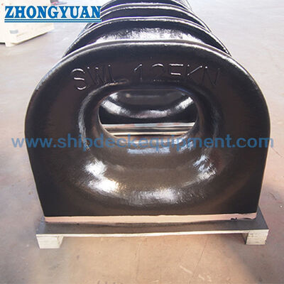 Δέκα-Εγκατασκευασμένο Cast Steel Mooring Chock DIN 81915 Τύπος C, SWL 10 έως 320 kN