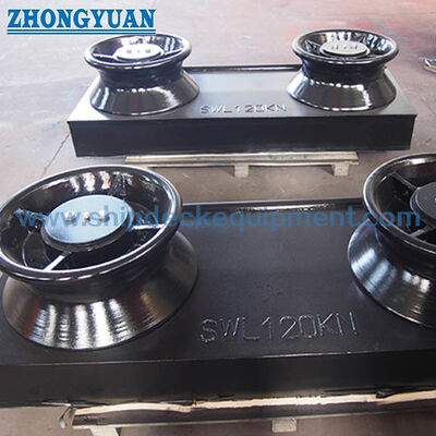 Shipside Two-Roller Fairlead με συγκολλημένο κάθισμα | ISO 13767 για πρόσδεση πλοίων