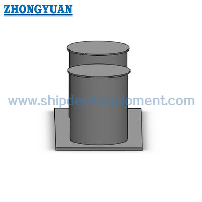 Steel Double Bitt Bollard με στενή βάση | GB/T 554 Τύπος C Εξοπλισμός ρυμούλκησης πλοίου