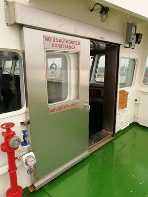 Υγιής θαλάσσιος εξοπλισμός πορτών ολίσθησης πηδαλιουχείων γεφυρών ανοξείδωτου απόδειξης