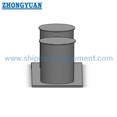 Steel Double Bitt Bollard με στενή βάση | GB/T 554 Τύπος C Εξοπλισμός ρυμούλκησης πλοίου